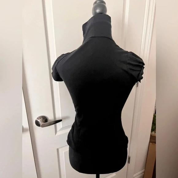 Zara |  Vintage Y2K Evening Collection Bedazzled Turtle Neck | Size S [200] - Picture 4 of 7